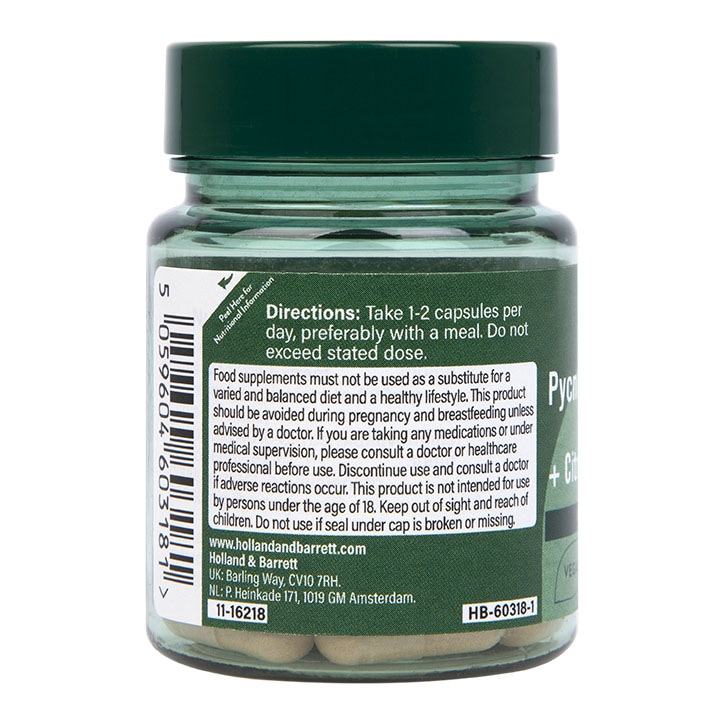 Holland & Barrett Pycnogenol 30mg 30 Capsules